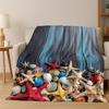 Dream Starfish Shell Tropical Beach Art Flannel Throw Blanket Soft Cozy for Home Bedroom Bed Sofa Cover Gift