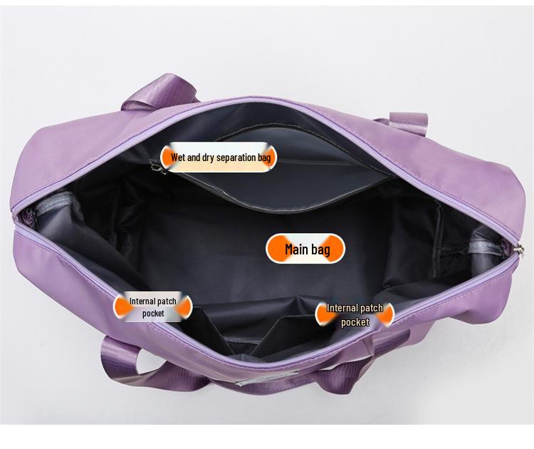 Large Capacity Yoga & Fitness Sports Bag with Dry/Wet Separation & Customizable Logo