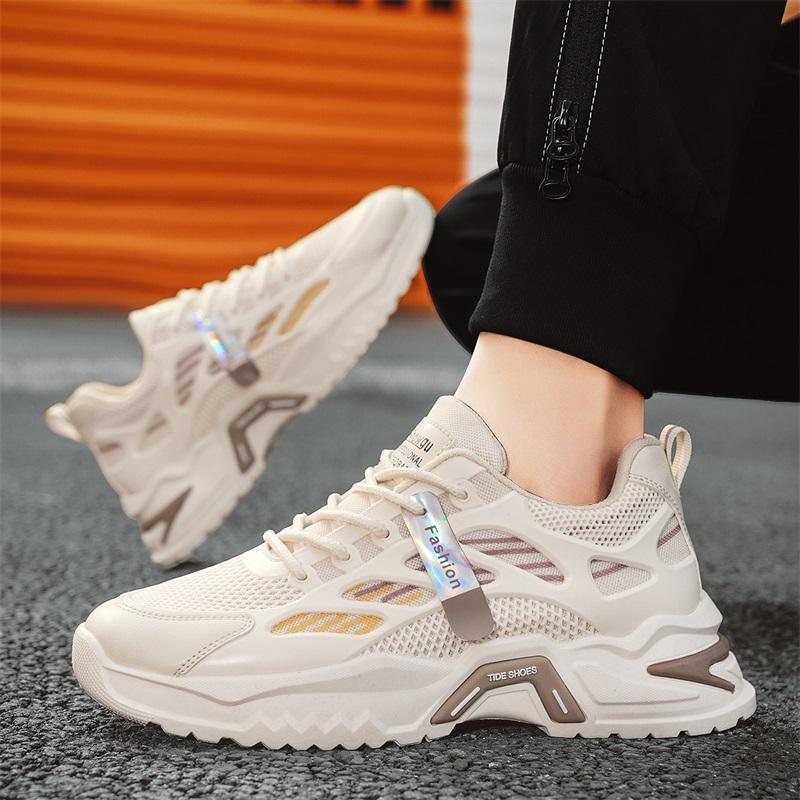 Fashion 2026 Men's new sports shoes four season thick soled comfortable anti slip running wear-resistant sneakers zapatillas para hombre