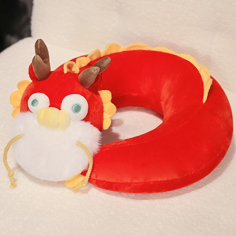 

Творческий год дракона талисман кукла милый домашний плюшевый игрушка диван орнамент подушка подушка новогодний подарок