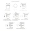 USB Mini Portable Ultrasonic Turbine Washing Machine for Travel Camping Dorm, Turbo Washer for Underwear Socks