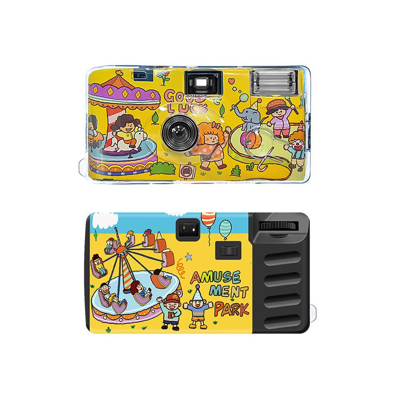

In Stock: Let s Take a Walk Together Disposable Color Half-Frame Point-and-Shoot Camera, 12 Shots, Fun Mini Edition