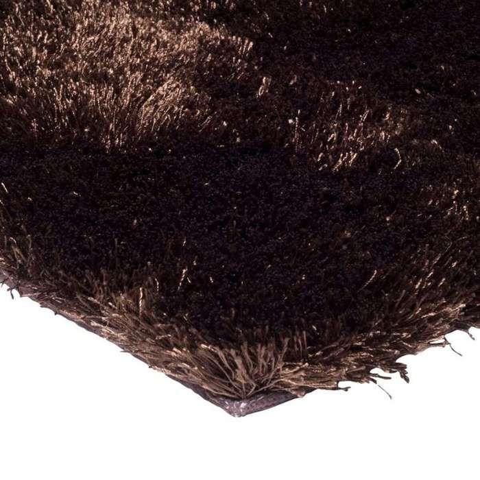 Tapis à poils longs chocolat 190x200