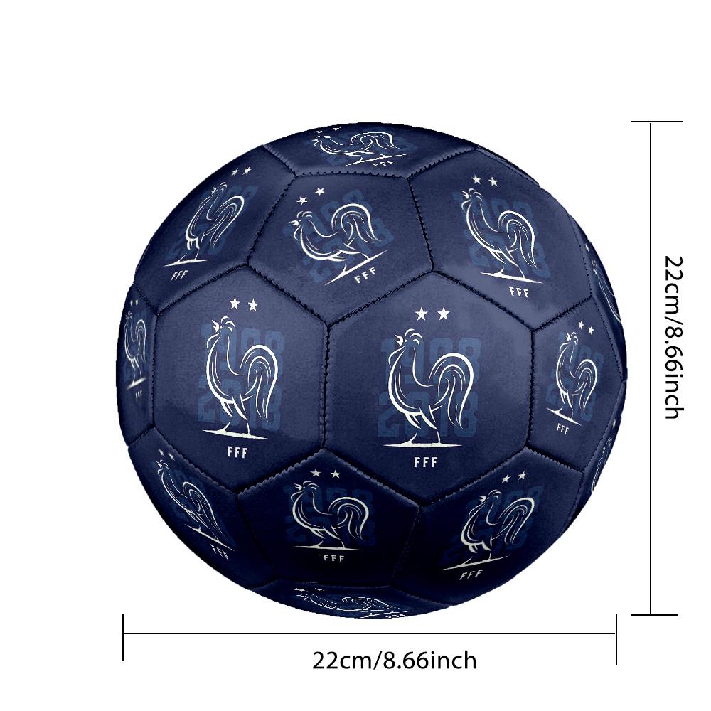 Squadra nazionale di calcio della Francia Tema Pallone da calcio Taglia 5 Pallone da calcio Tocco Morbido Pallone da calcio per Allenamento Professionale per Sport all'Aperto