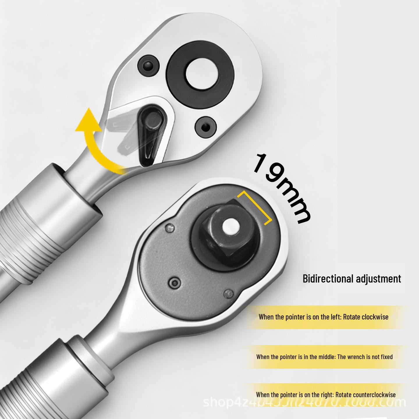 

19mm Bi-Directional 3/4 Heavy-Duty Telescoping Ratchet Wrench Set 3/4-Inch Heavy-Duty Telescopic Ratchet Wrench