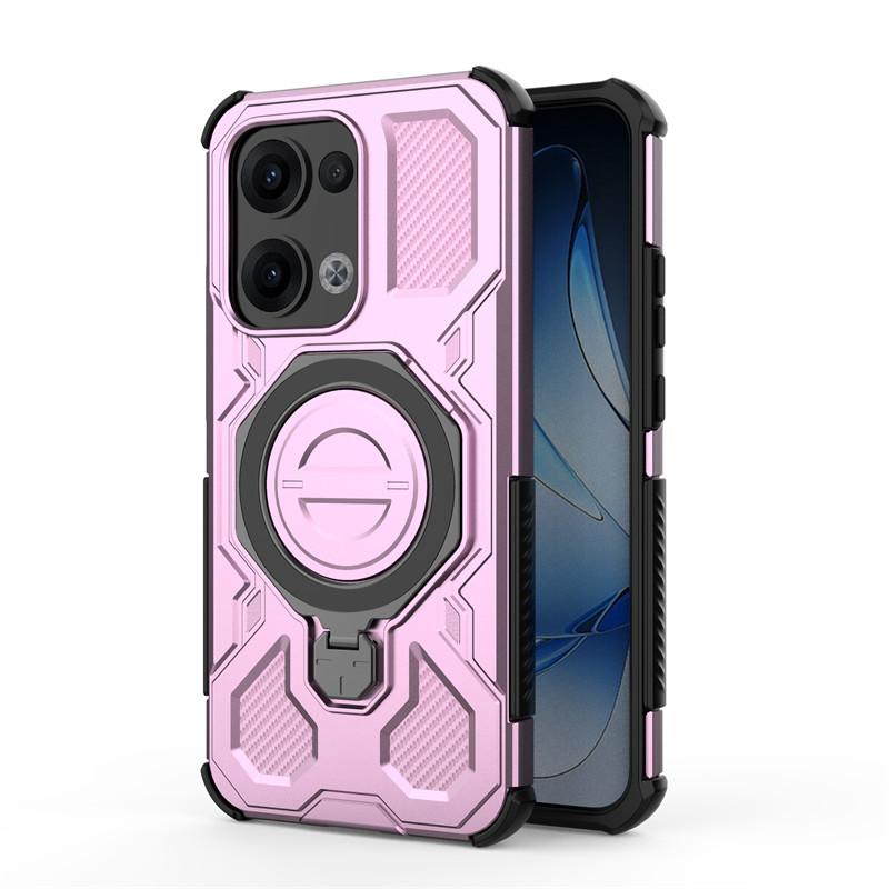 

For OPPO Reno13 Case OPPO Reno13 Cover Holder Magnetic Wireless Charging Bumper Shield Protective Phone Cases On Reno 13 Funda Oppo Reno13