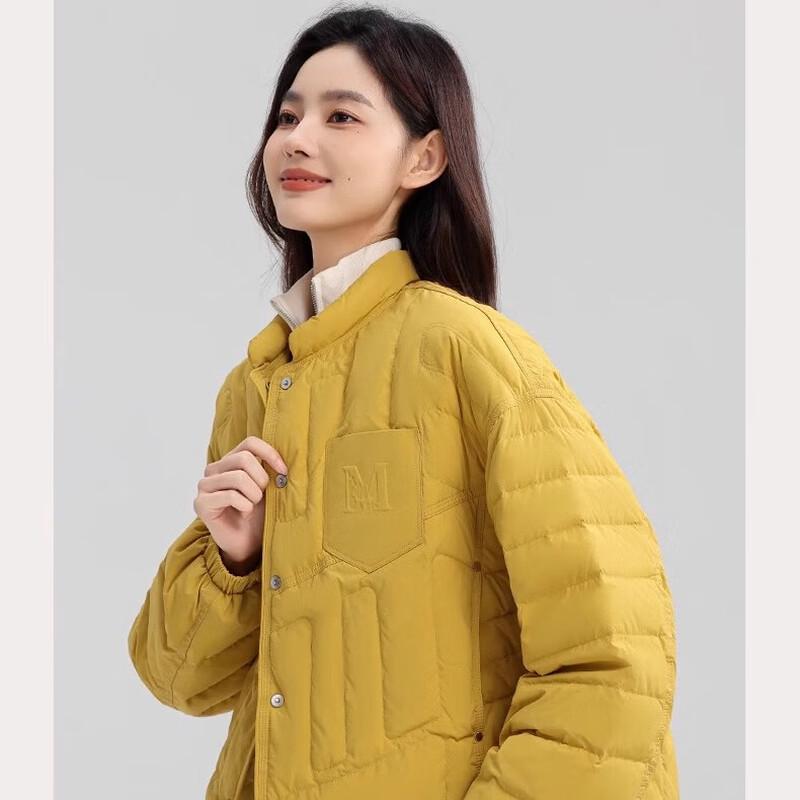 YAYA Women's Short Stand Collar Down Jacket