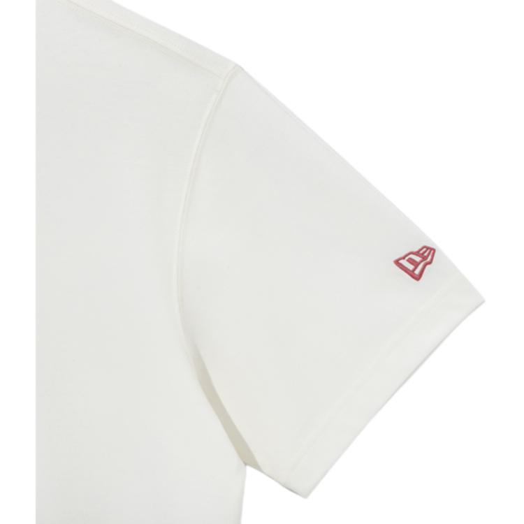 New Era SS22 Logo Print Crew Neck T-Shirt Unisex Tops White 13086564