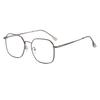 New retro myopia glasses frame women's online can be equipped with high degree silver frame gold edge big face eyes men's spot HC