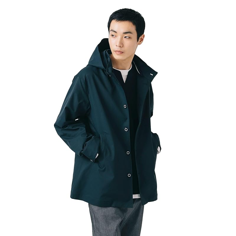 

[Beams Heart] blouson stretch twill hoodie coat men s NAVY L