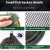 25cm-45cm Foldable Fishing Net Holder Net Fish Trap Fishing Basket Mesh for Keep Crayfish Minnows Baits Storage Cage