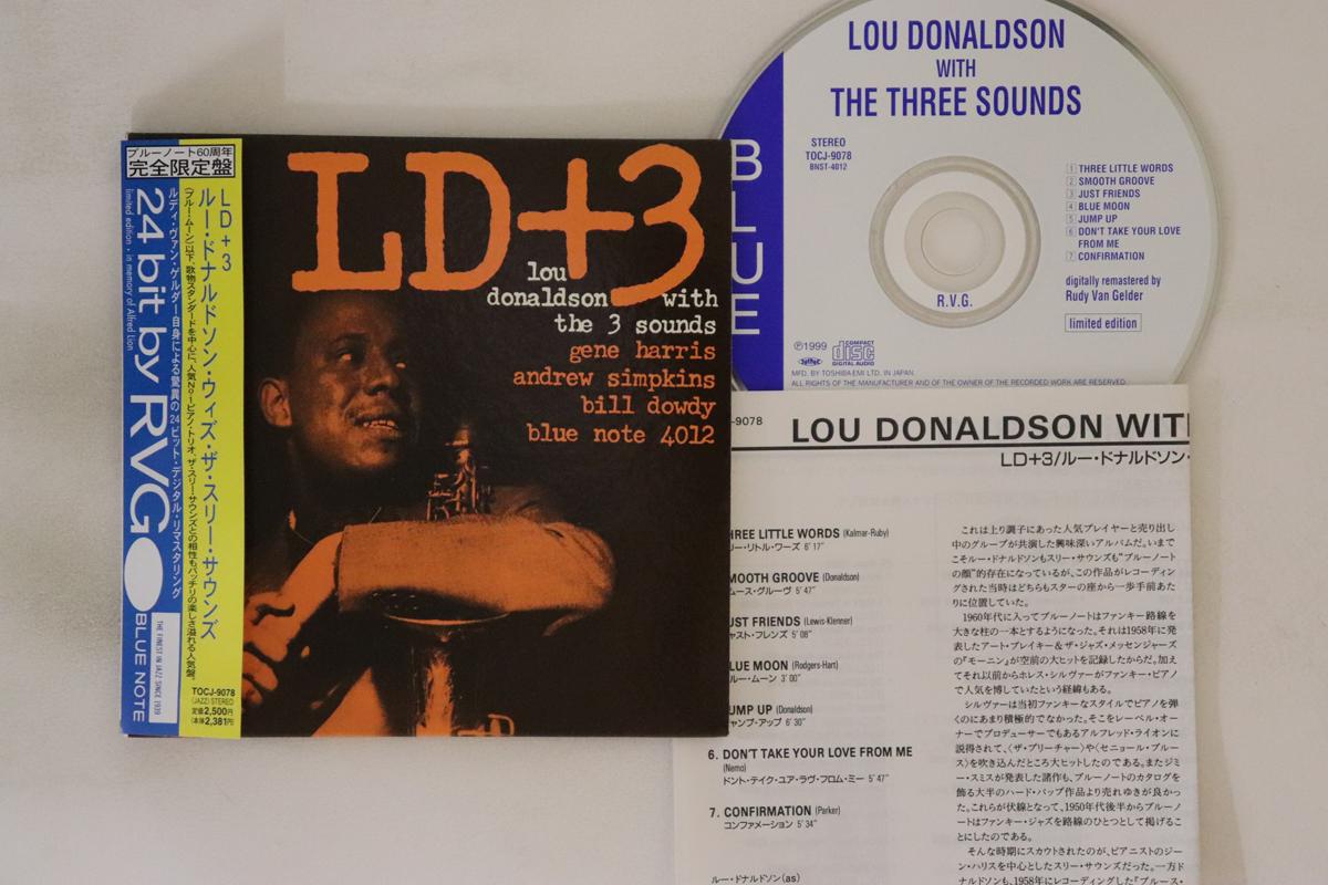 

CD ЛУ ДОНАЛЬДСОН, THREE SOUNDS - Ld+3 TOCJ9078 BLUE NOTE 1999 Япония Оби Джаз Б/У