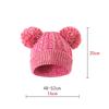 3pc3-12Y Children's Cap, Scarf, Gloves, Autumn and Winter Three-piece Set, Warm and Fluffy Scarf, Mixed-color Cap