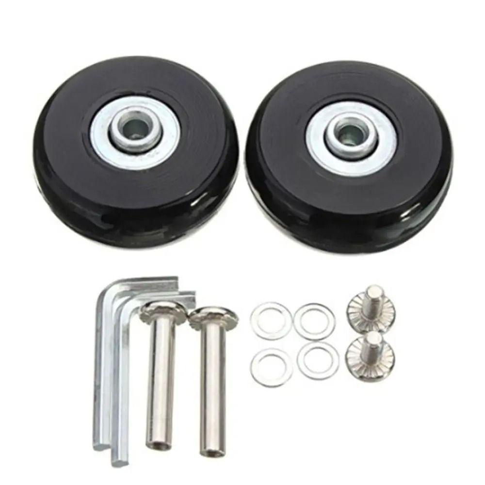 Flexible Travel Luggage Silent Casters 40-70mm Wheel Replacement Set  Suitcase Parts