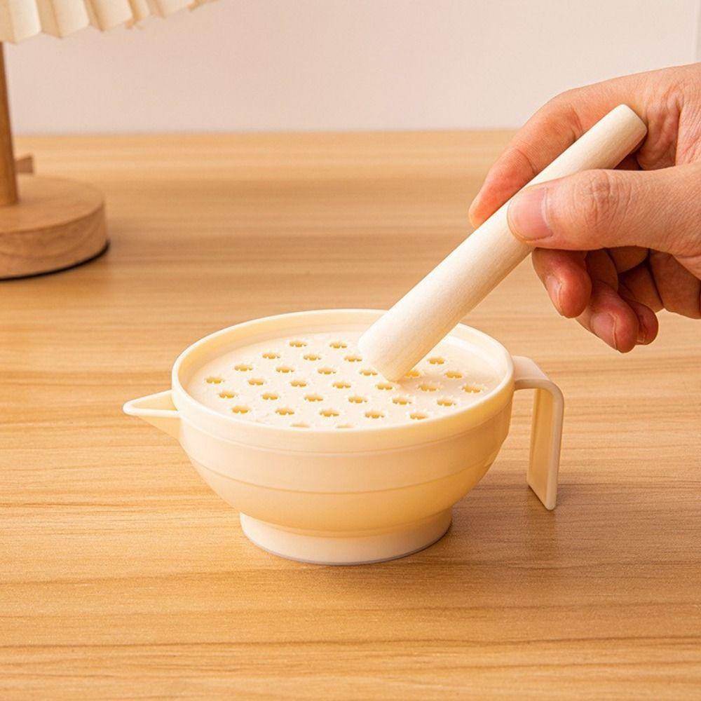 7Pcs Portable Food Grinding Bowl Set Stackable Food Masher Maker  Baby Supplementary
