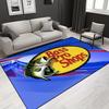 Fishing B-Bass Pro Pattern Living Room Bedroom Carpet Bedside Bathroom Floor Mat 15 Size Custon Pattern Area Rug Room Club Decor