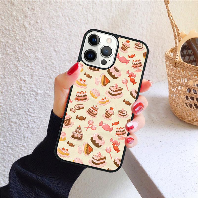 Chocolate Cakes Eclairs Sweet Phone Case for iPhone 17 Air 16 PRO MAX 15 14 PLUS 12 11 13 Back Cover Fundas Coque