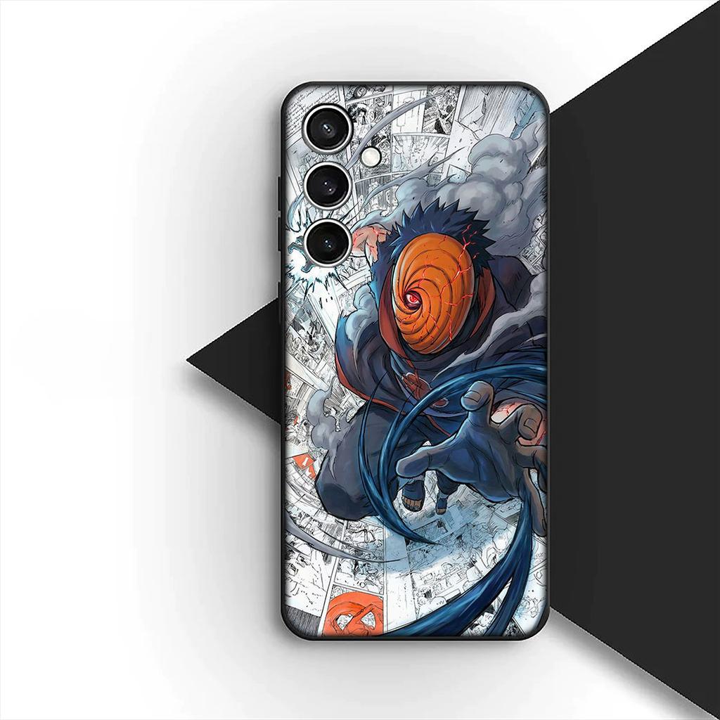Cover for Samsung Galaxy S24 S25 S23 FE Ultra Plus S7 Edge S25+ S23+ A56 5G Casing Phone Case Comics Tobi Uchiha Obito Sasuke