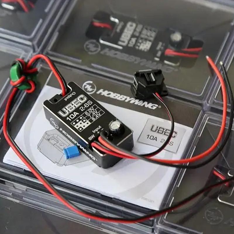 Hobbywing 10A UBEC 2~6S Voltage Regulator Module New Fully Waterproof Small Car 6V/7.4V/8.4V Adjustable For Toy car parts