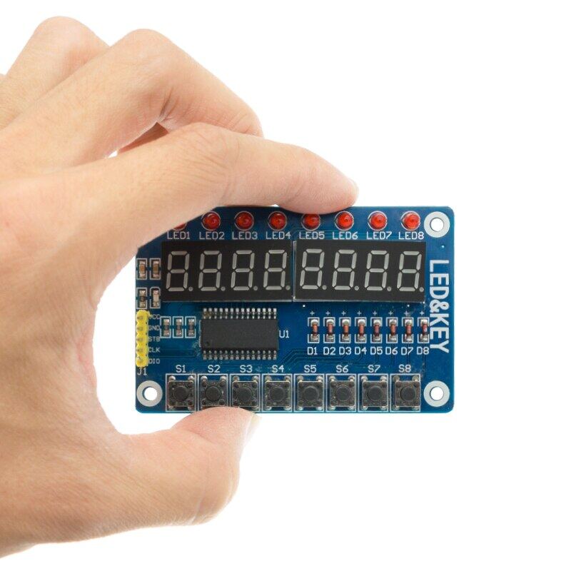 TM1637 4 bity/TM1638/MAX7219 8bitový digitální LED zobrazovací modul 7segmentový 0,36palcový hodiny ČERVENÁ anodová trubice Čtyři sériový ovladač