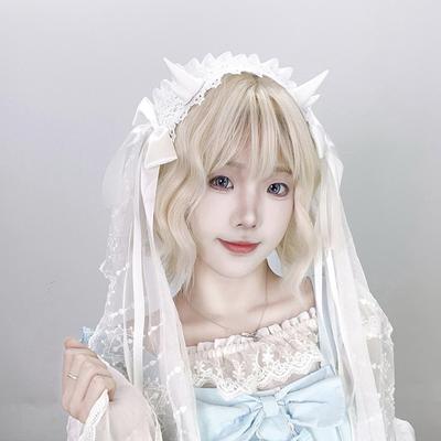 Dark Romance Sweet Headwear Feature Wing Soft Lace Hairband For Gothic Fashion Anime Conventions Parties Elegant