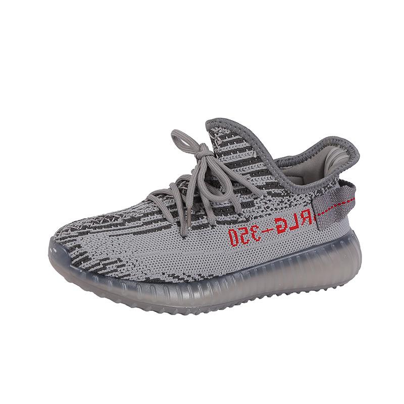 Spring and summer new coconut shoes women's 350 mesh breathable 2025 fly weaving light sports casual running net shoes tide
