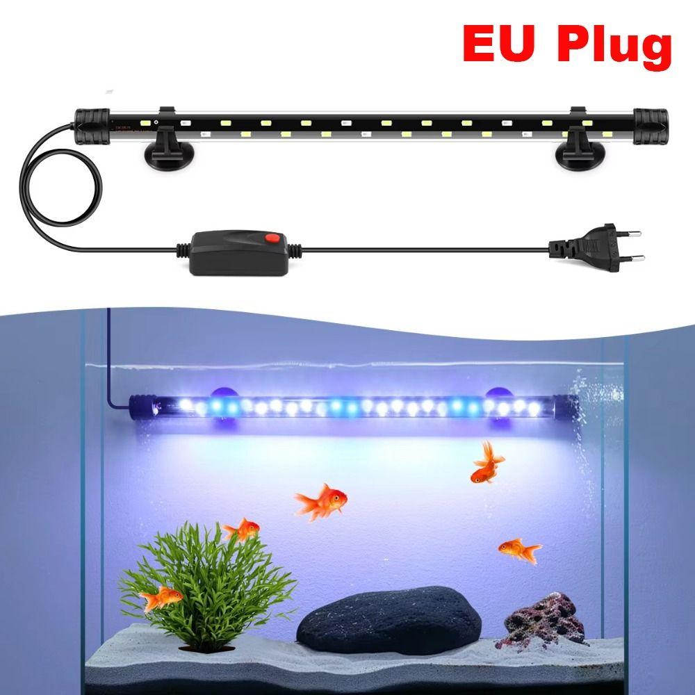 Iluminación LED Impermeable para Acuario 18-48cm Tubo de Luz Nueva Luz para Crecimiento de Plantas Decoración para Acuario