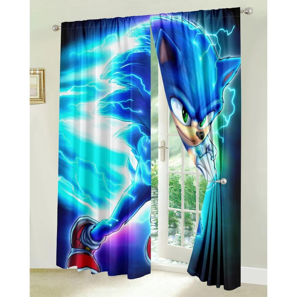 Cartoon Cute Lovely Kids Child Like Gift Light Filtering Drape Window Curtains for Living Room Bedroom Kitchen 2 Pieces Decor