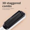 2-in-1 LCD Hair Comb: Negative Ion Straightening & Curling Iron with Anti-Static Technology