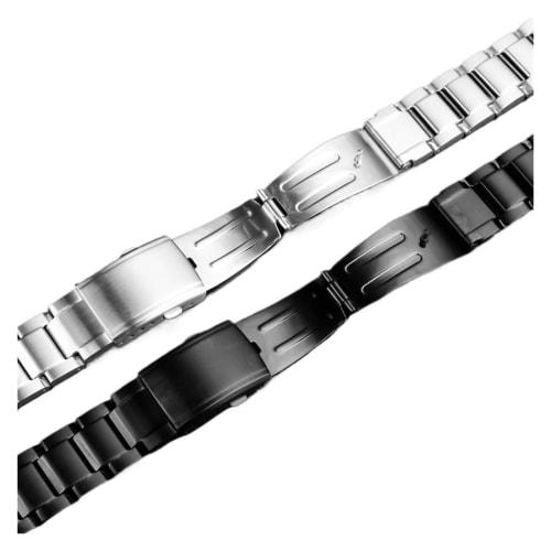 Shop Fit for Casio Fit for G-SHOCK GST-B200 Strap Gstb200 Solid Stainless Steel 24x16mm Watch Band Quick Release Metal Men's Wristband Bracelet (Silve