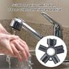 Plastic Faucet Aerator Key 10 in 1 Faucet Repair Spanner Durable Threaded Aerator Tool
