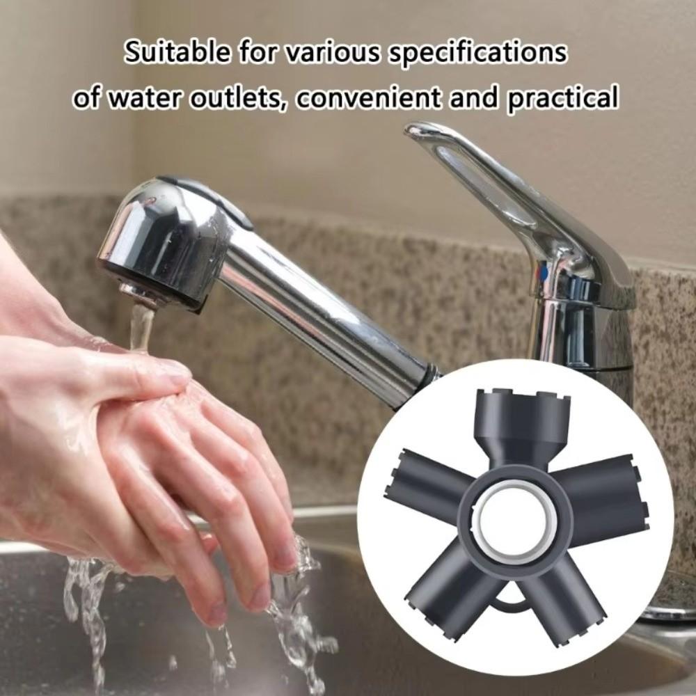 Plastic Faucet Aerator Key 10 in 1 Faucet Repair Spanner Durable Threaded Aerator Tool