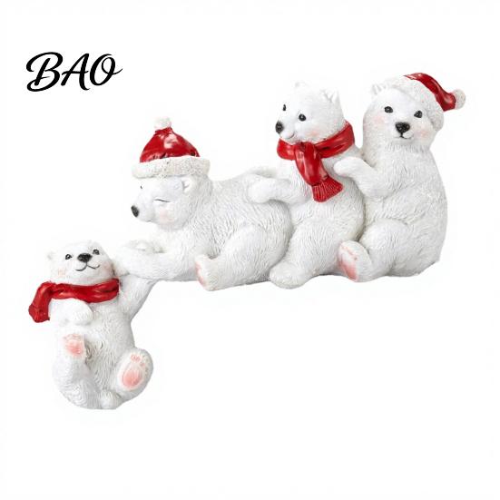 Indoor Festive Window Displays Christmas Table Edge Sitter Figurine, Tug of War Hanging Character Decor, Snowman Humorous Xmas Party Favors