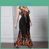 Elegant Women Dress Sleeveless V Neck Evening Party Gown Maxi Long Dress