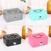 Metal Locking Storage Box With Key For Coins And Small Items Home Organization