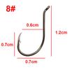200pcs 8299 High Carbon Steel Fishing Hooks Black Offset Octopus Beak Bait Fishhook Size 1 2 6 8 2/0 3/0 4/0 5/0 6/0 7/0 8/0 9/0
