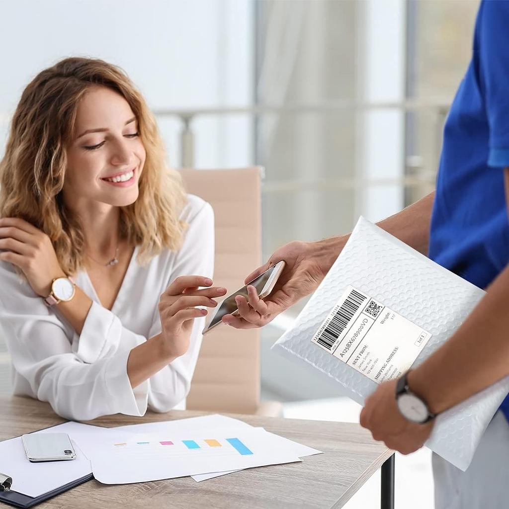 12-25 Pack Bubble Mailers Shockproof - Self-Seal Lightweight Padded Envelopes for Safe Shipping Jewelry, Phones, Gifts & Fragile Items