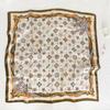 71 * 71 Square Scarf Simulation Silk Year Spring and Autumn Fashion Temperament Printed Silk Scarf Korean Version Women's Versatile Scarf