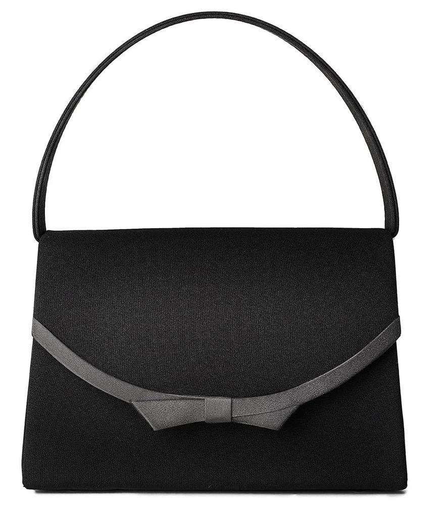 Gurina Women's Black Formal Bag, Large, Water-Repellent, Perfect for Weddings, Funerals, Entrance Ceremonies, Graduations, and More