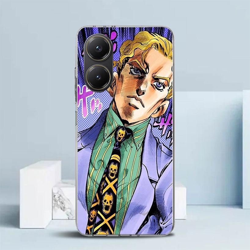 JoJo Kira Yoshikage Killer Queen Phone Case For Xiaomi Poco F7 Ultra X5 X6 X7 Pro M7 Redmi 15C 15 13C 13 12C 12 10C 10 10A 9 9C
