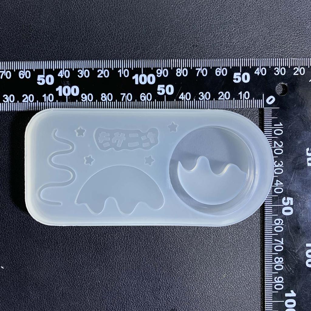 Cartoon Takoyaki Quicksand Silicone Mold Resin Shaker Mold DIY Pendant Keychain Jewelry Making Tools DIY Craft Supplies