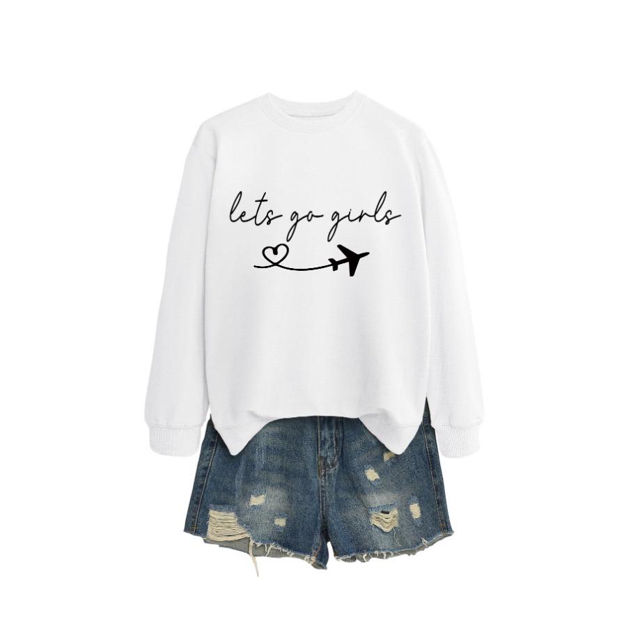 New Creative Fashion Sweatshirt Autumn Women's Sweatshirt Autumn and Winter Women's Thickened Sweatshirt Jacket Winter Large Size Sweatshirt