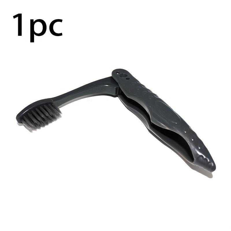 

Portable Folding Travel Toothbrush (1/4 Pcs), Black with Soft Medium Bristles, Ideal for Camping & Outdoor Travel