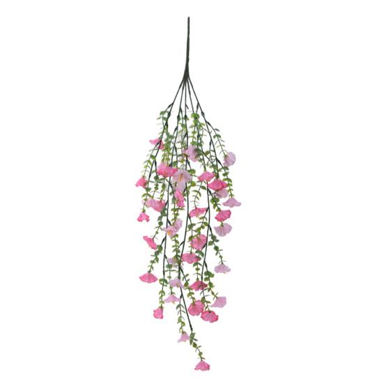 Hanging Artificial Morning Glory UV Resistant Fake Flower Indoor Outdoor Garden Porch Patio Wall Hanging Faux Flower Decoration