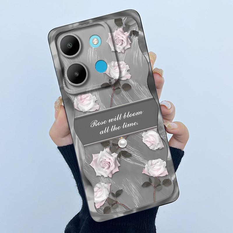 For Infinix Smart 7 X6515 Case Smart 7 HD X6516 Fashion Simplicity Cover Soft Silicone Phone Case For infinix Smart7 Plus Shells