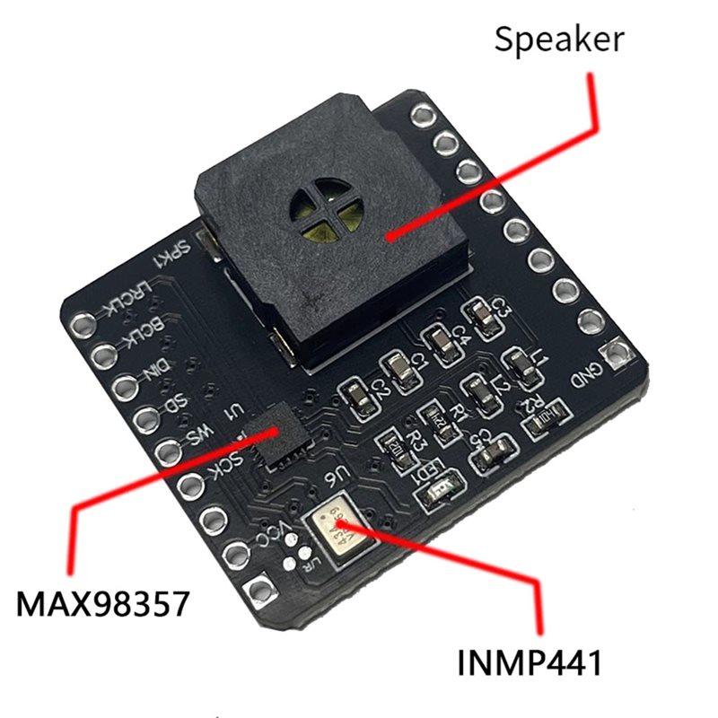 ABUO-MAX98357 Audio For ESP32-S3 Development Board For AI Voice Chat Excluding Development Board
