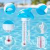 Floating Pool Thermometer Portable Water for Pond Spas Tubs 9x19cm Crab