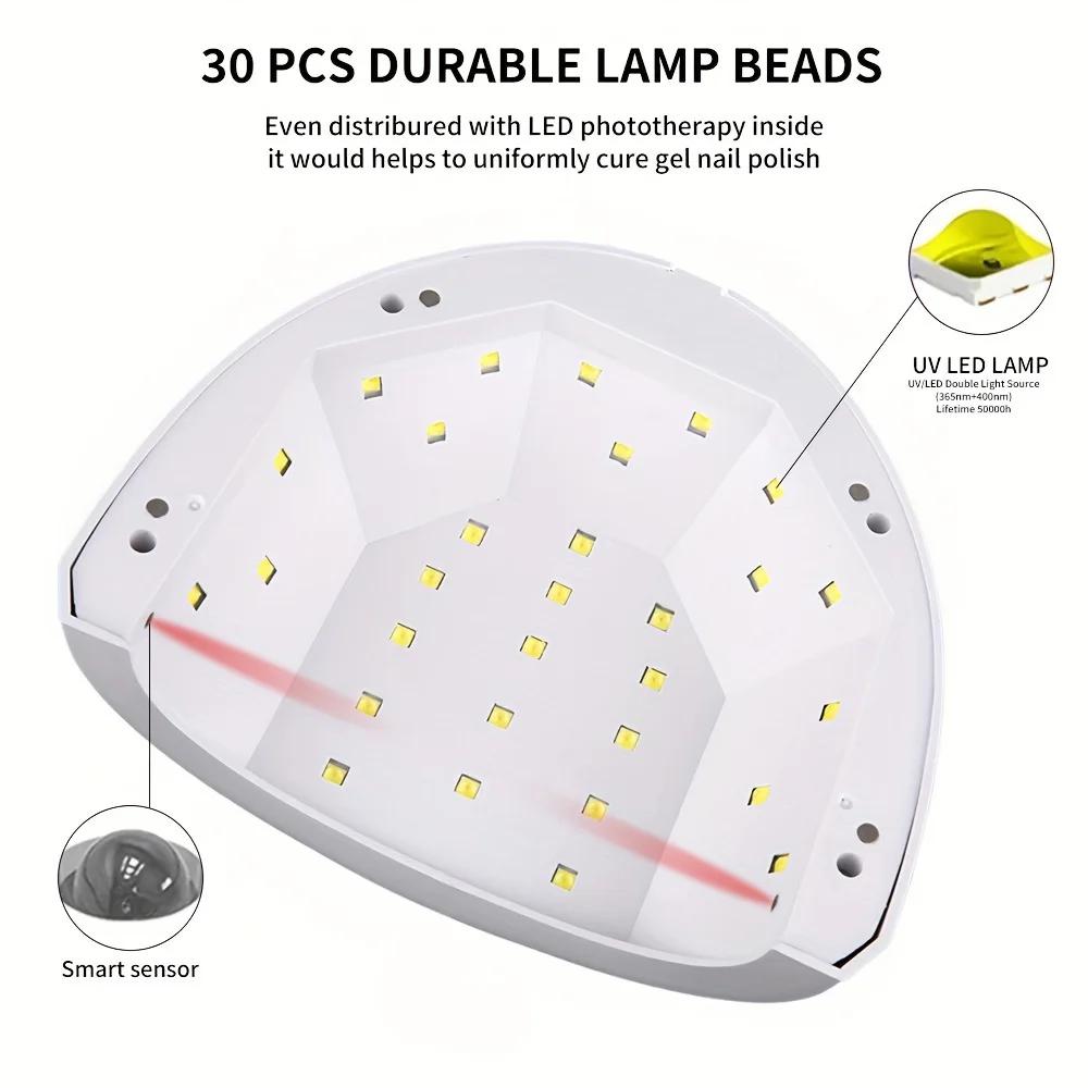 SUN 1s UV Nail Dryer Gel Polish Drying Lamp 48W LED 30 Beads Uv Led Lamp Nail Phototherapy Machine Tool Nail Art Machine