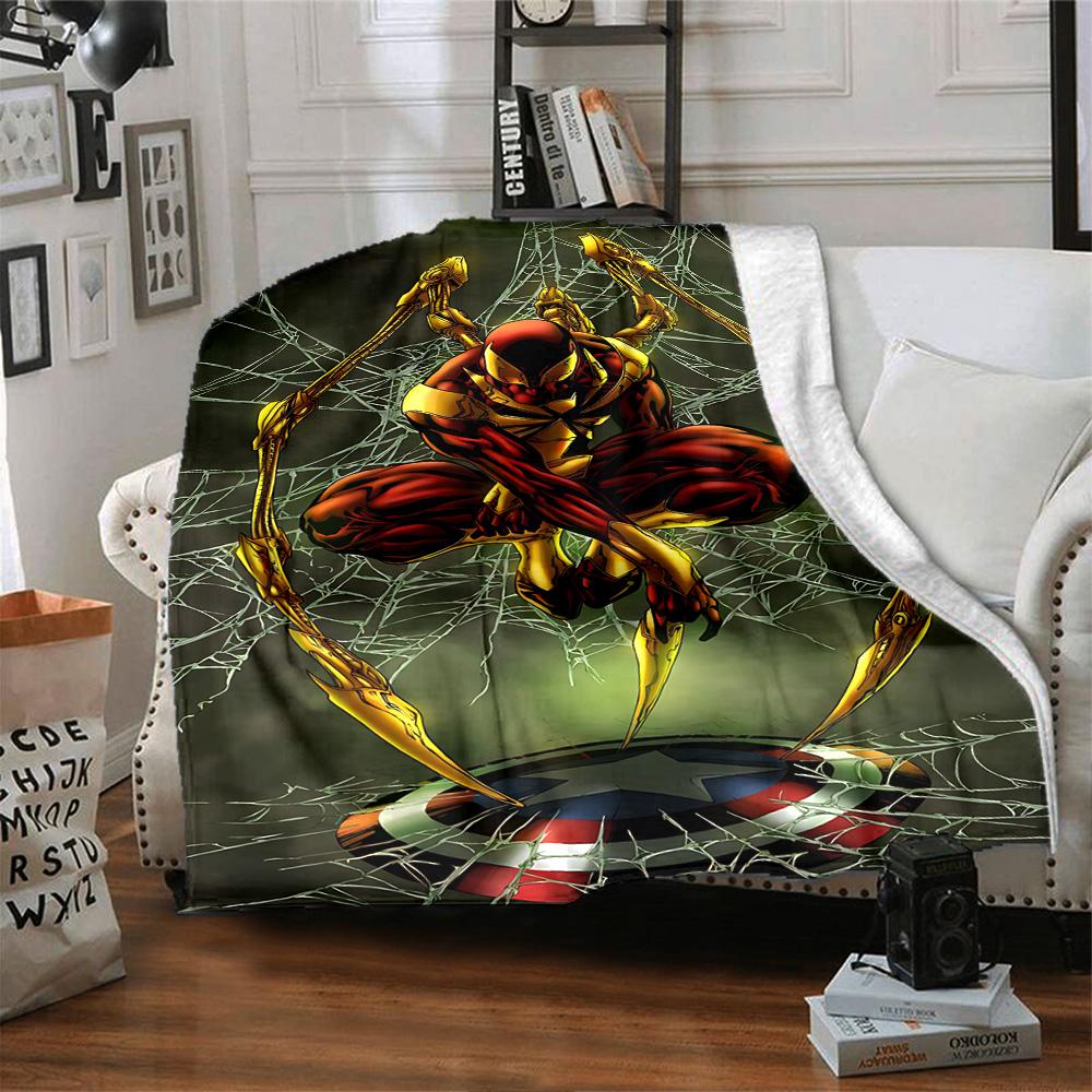 1pc Spiderman Web Shadows flannel Blanket for Super Soft Cute Comfort Blanket for Travel Bedding Couch Sofa Blanket Y82560