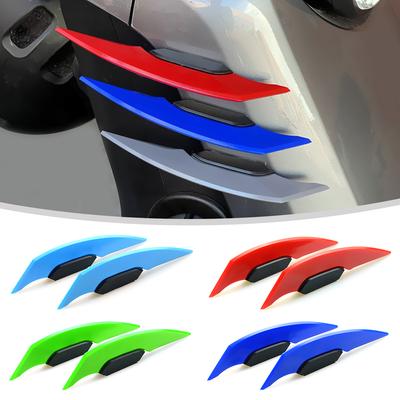 1 paar Universele motorfiets Winglet aerodynamische spoilervleugel met zelfklevende motorfietsdecoratiesticker voor motor